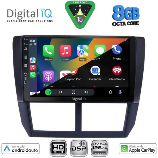 DIGITAL IQ BXF 7662_CPAA (9inc) MULTIMEDIA TABLET for SUBARU FORESTER - IMPREZA - XV mod. 2008-2013