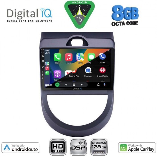 DIGITAL IQ BXF 7320_CPAA (9inc) MULTIMEDIA TABLET for KIA SOUL mod. 2008-2013