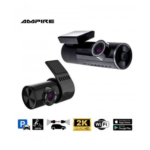 Ampire DC2-PRO Dual-Dashcam με ανάλυση 4K (Quad-HD) WiFi και GPS (Τεμάχιο)