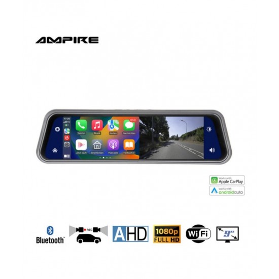 Ampire CPS090 Οθόνη Καθρέφτη smartphone 22,9 cm (9") με διπλή κάμερα ταμπλό AHD και λειτουργία RFK Ampire CPS090 Οθόνη Καθρέφτη smartphone 22,9 cm (9") με διπλή κάμερα ταμπλό AHD και λειτουργία RFK