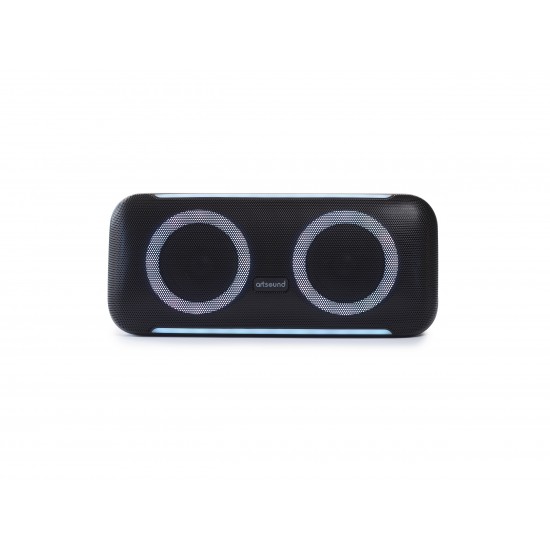 ArtSound LIGHTBEATS L Αδιάβροχο Φορητό Ηχείο Bluetooth με λειτουργία TWS και φωτισμό LED (Τεμάχιο)