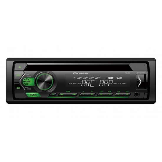 pioneer DEH-S121UBG Headunit 1-DIN Radio Usb/CD GREEN & Remote