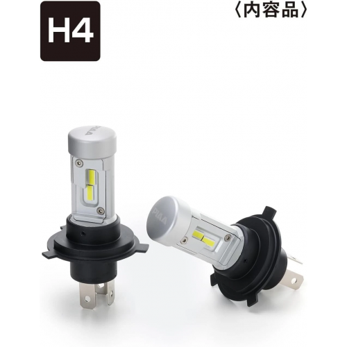piaa LEH260 Headlight LED conversion bulb 6000K /18W per bulbLo:3300lm Hi:4200lm from 2 bulbs For H4 Halogen sockets