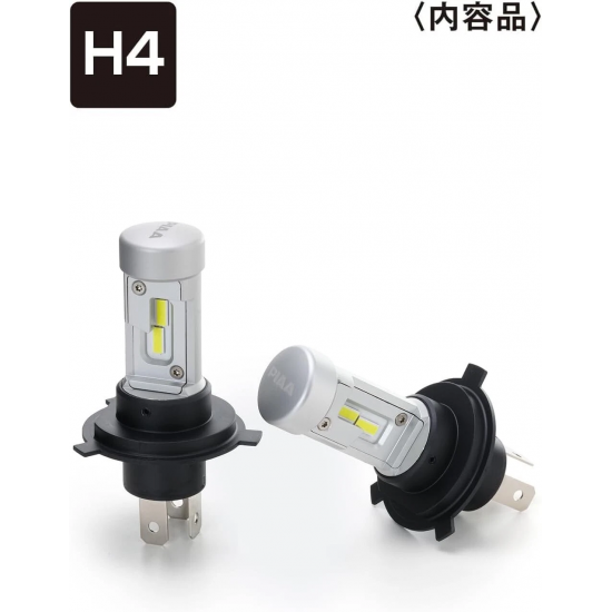 piaa LEH260 Headlight LED conversion bulb 6000K /18W per bulbLo:3300lm Hi:4200lm from 2 bulbs For H4 Halogen sockets