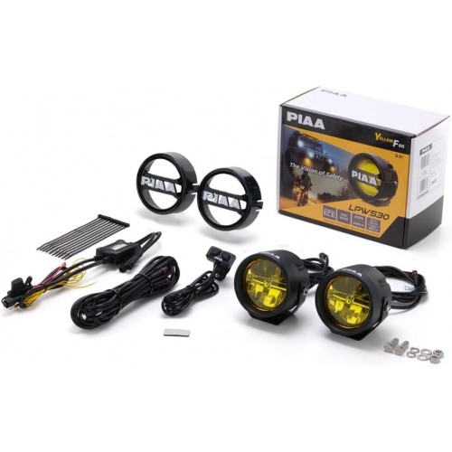 piaa DKW538E LPW530 3.5" Round lamp kit 20W / 2500lm per lamp 6000KYellow Fog Beam ECE Certified