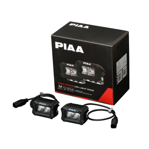 piaa DKCL209 2000 Series Pod lamp kit 9W / 1200lm per lamp 5600K
Flood Beam