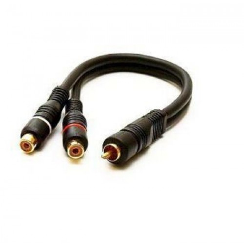 Y-Καλώδιο RCA (1 αρσενικό - 2 θηλυκά)
