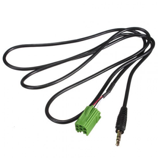 Male jack stereo 3,5-Mini iso (Green) Renault