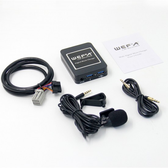 Interface Aux/Usb/Usb Charger/Bluetooth για εργοστασιακές πηγές Chrysler/Dodge/Jeep