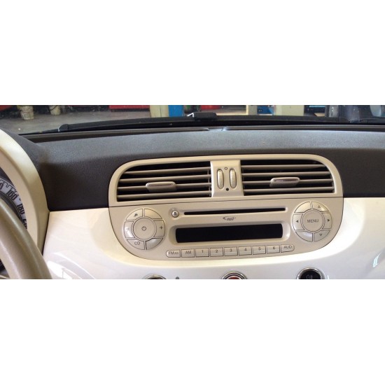 Πρόσοψη 1din Fiat 500 (Μπέζ)