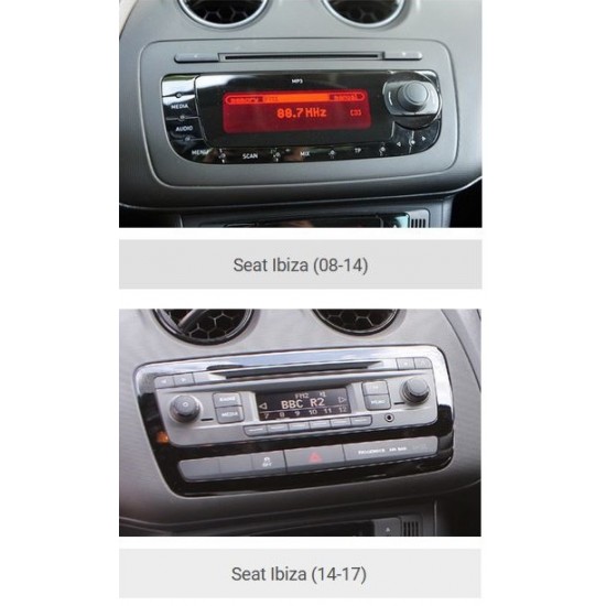 Πρόσοψη Seat Ibiza '08> (Mαύρο AL6)