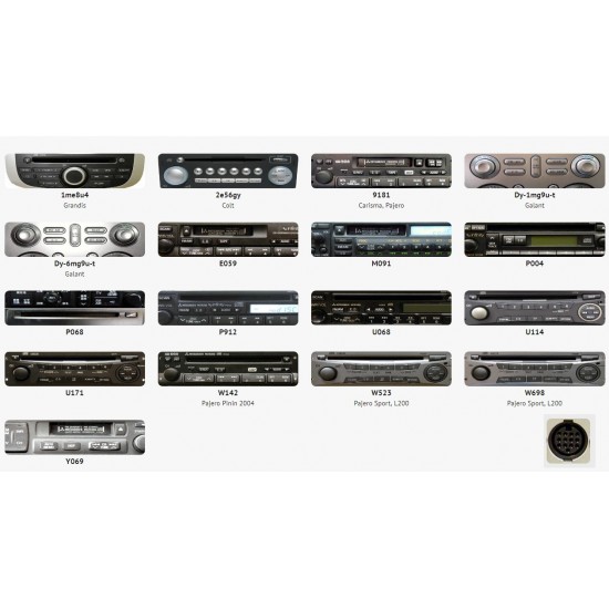 Interface Aux/Usb για εργοστασιακές πηγές Mitsubishi 13pin