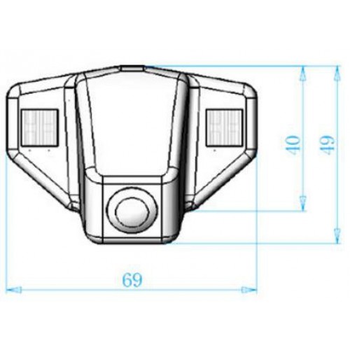 Κάμερα οπισθοπορείας Honda Crv '07-'13 / Odyssey '07-'11