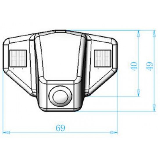 Κάμερα οπισθοπορείας Honda Crv '07-'13 / Odyssey '07-'11